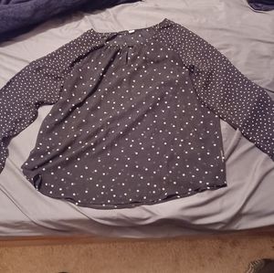 Old Navy XL Black Long Sleeve Blouse
